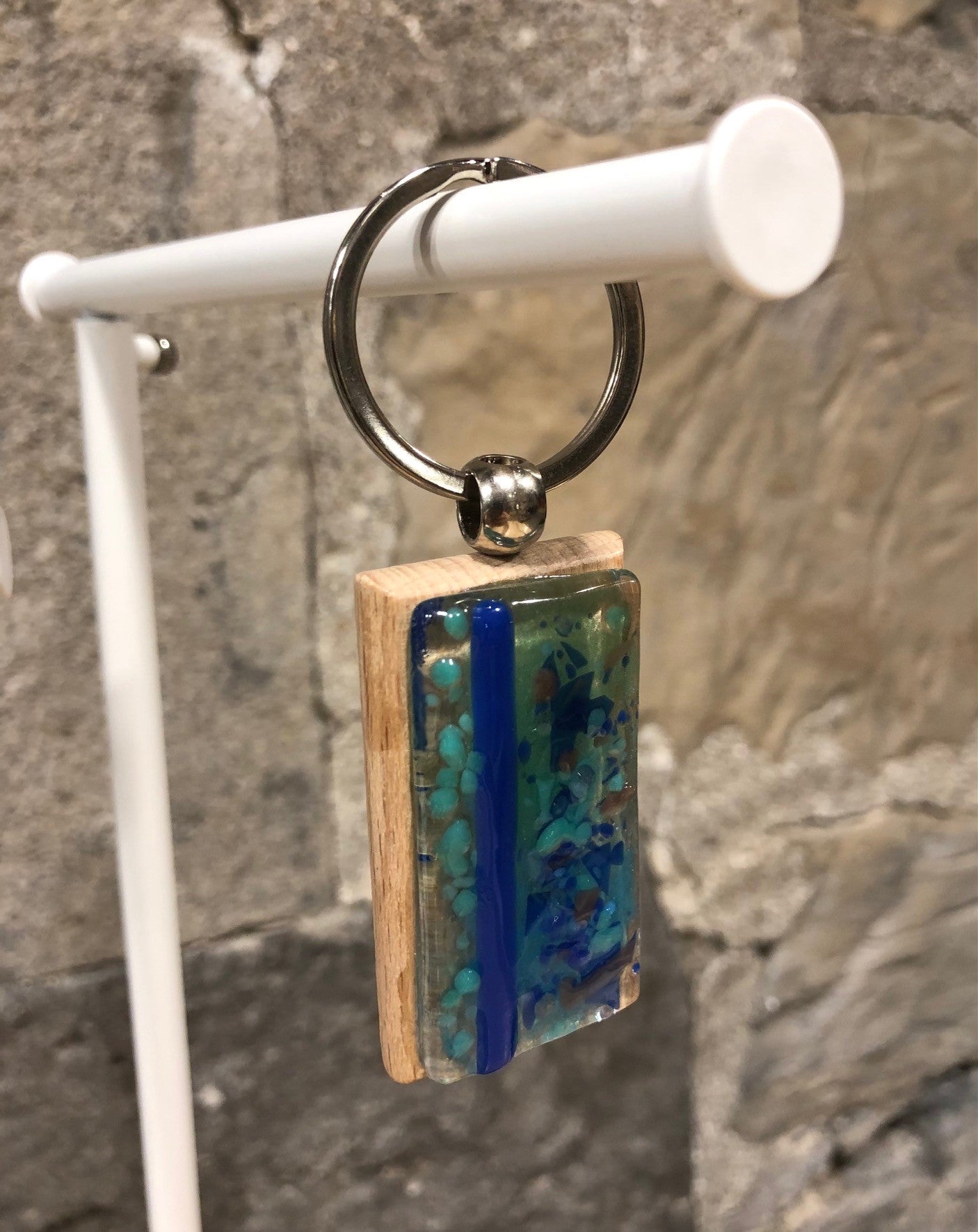 Porte-Clé Verre Fusion