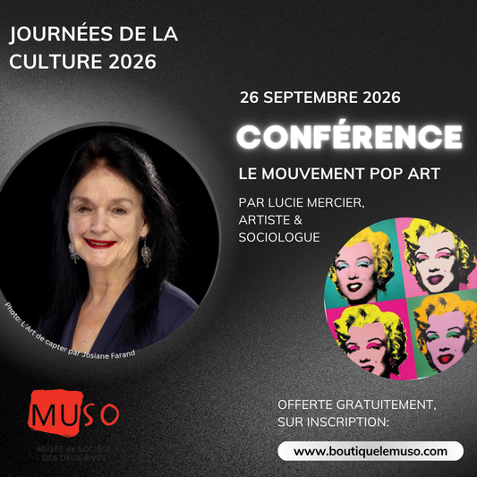 26 Septembre 14h- Conférence sur le mouvement Pop Art