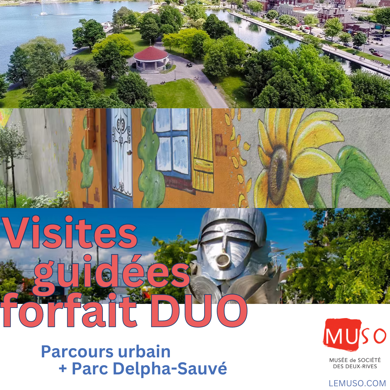 Visites Guidées forfait Parcours urbain + Parc