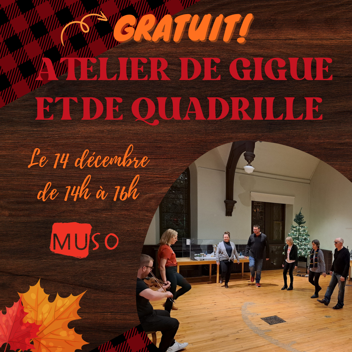 Atelier de gigue et de quadrille - 14 décembre