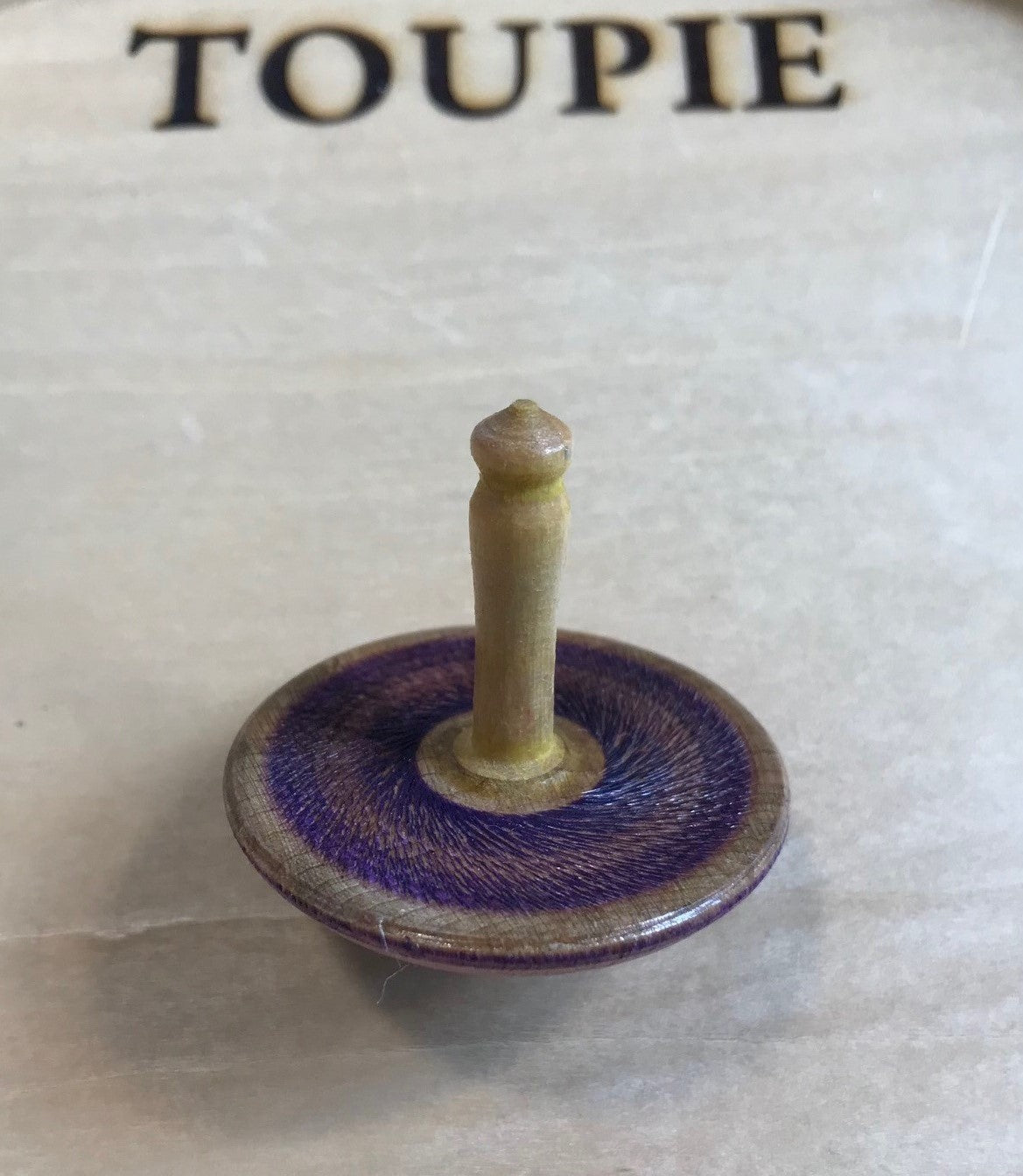 2 Toupies En Bois Pinocchio - Fabriquées En Italie, Diam. 4 Cm, Jouet Traditionnel En Bois